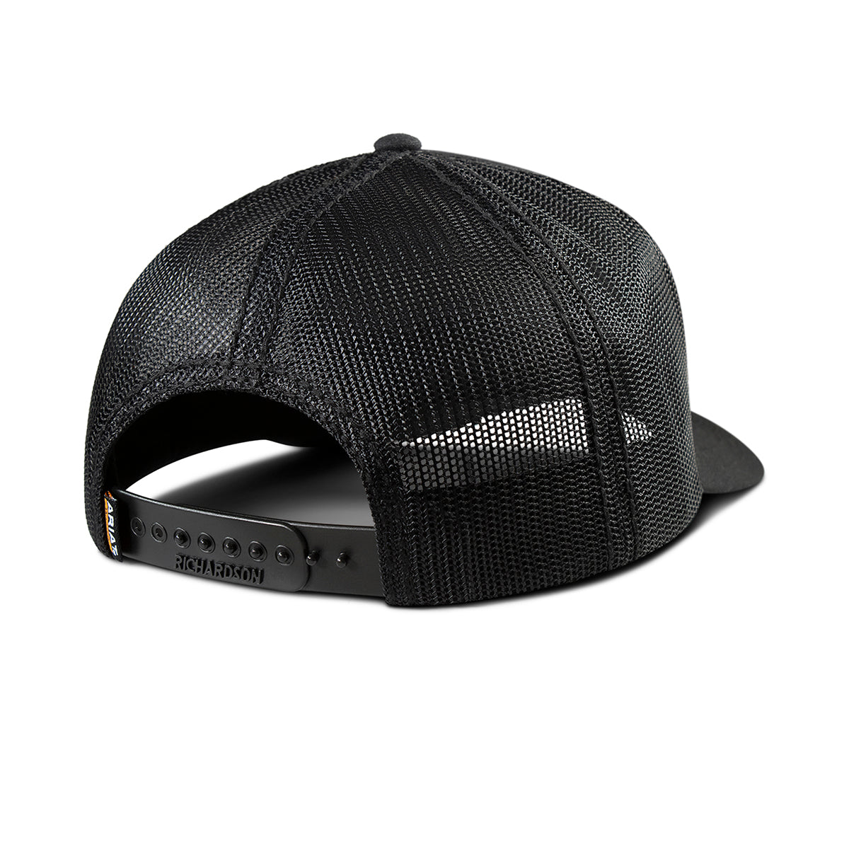 Back view of Ariat Work Richardson 112 Embroidered Black Cap with snapback closure