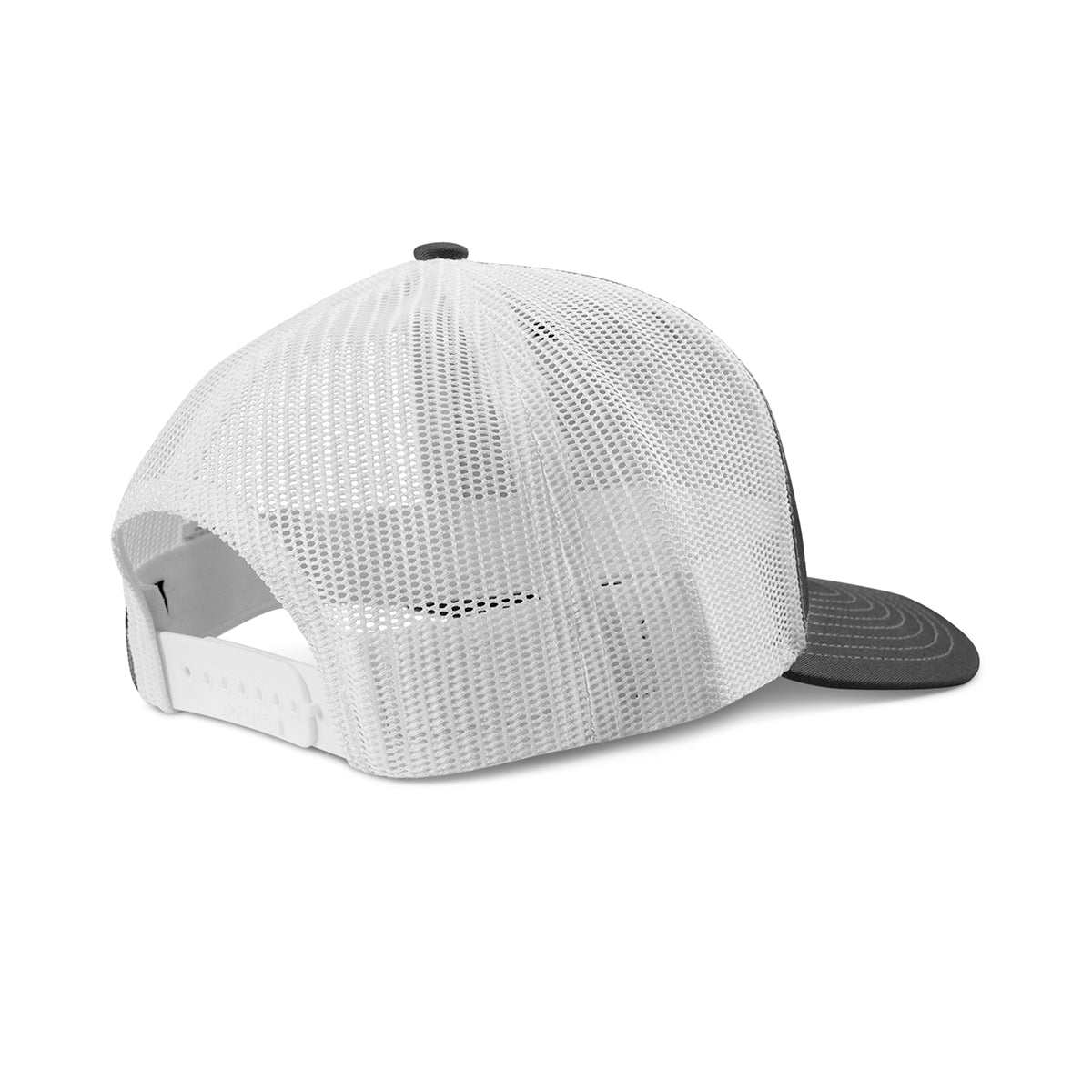 Back view of Ariat Youth Embroidered Gray Logo Cap with mesh back
