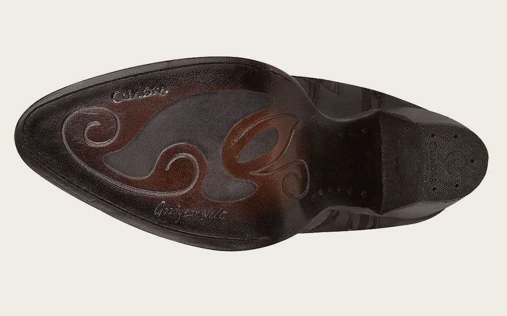 Elegant Honey Embroidered Knee-High Boot