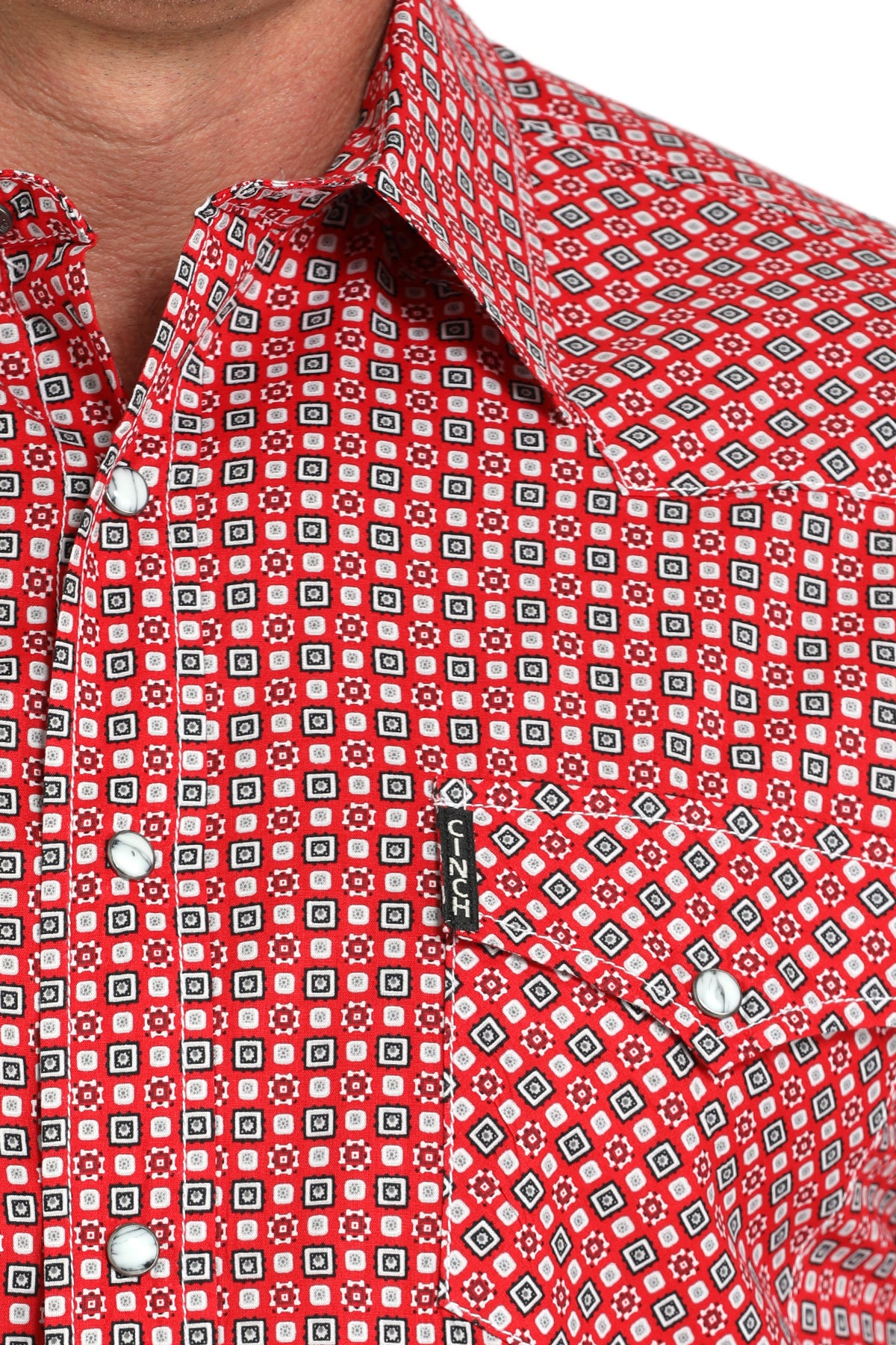 Cinch Mens Long Sleeve Print Modern Shirt