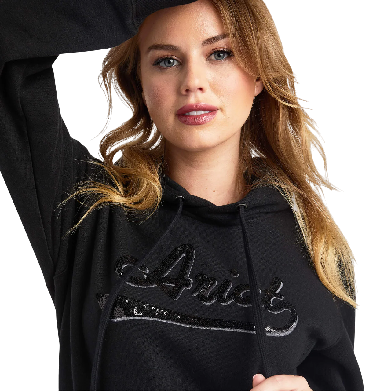 REAL Sequin Logo Hoodie