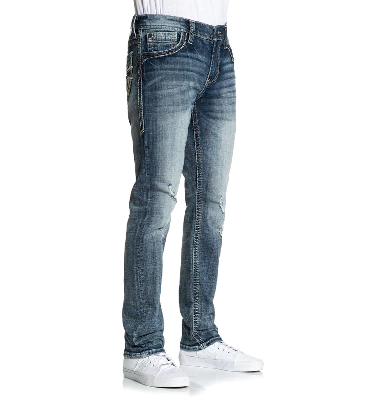 Defender Void Manor Skinny Fit Straight Denim Jeans