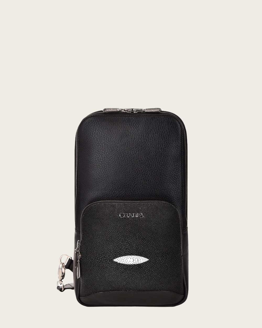 Black Leather Shoulder Bag