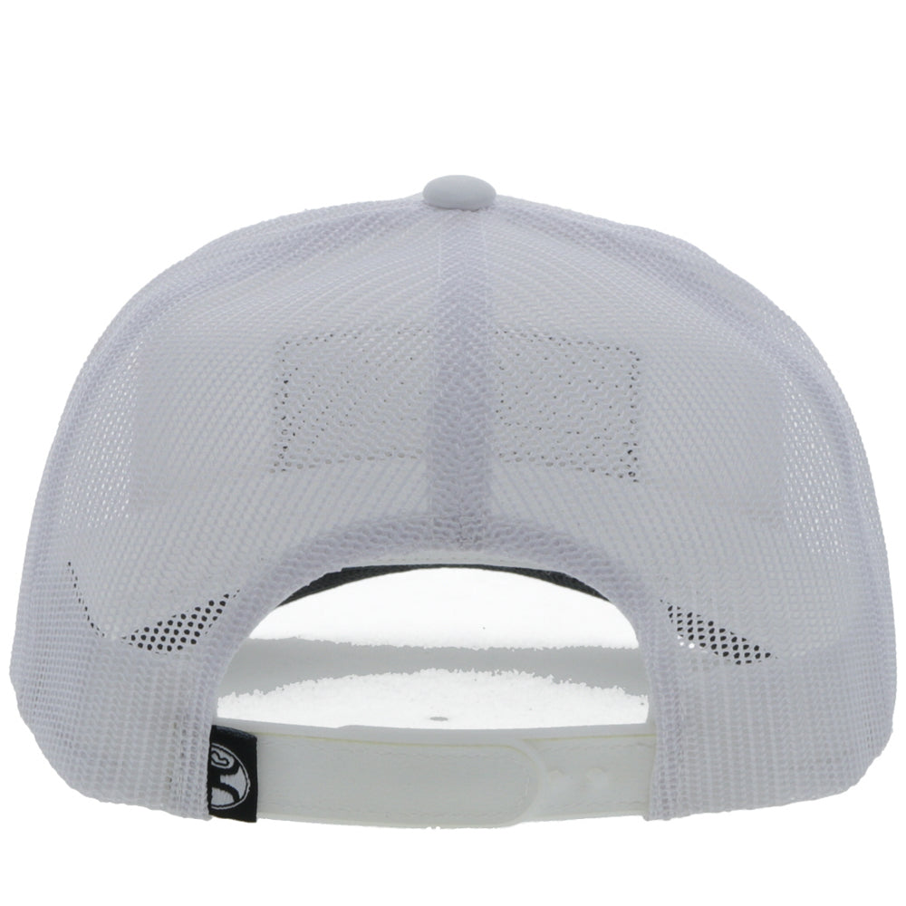 Hooey Wright Brothers White Hat back view with snapback closure