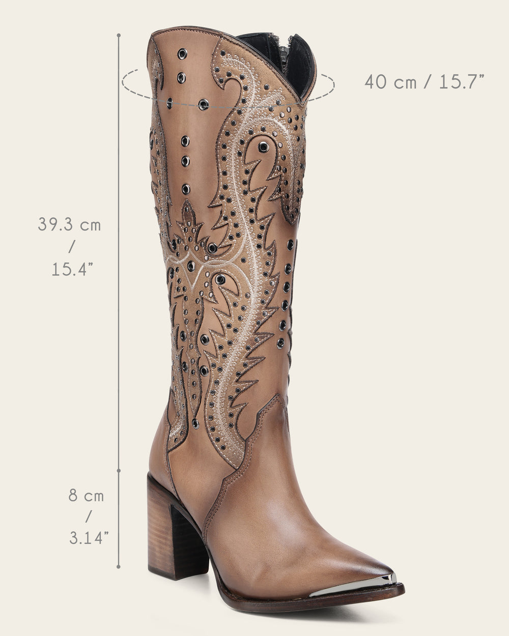 Tall Western Style Brown Boot