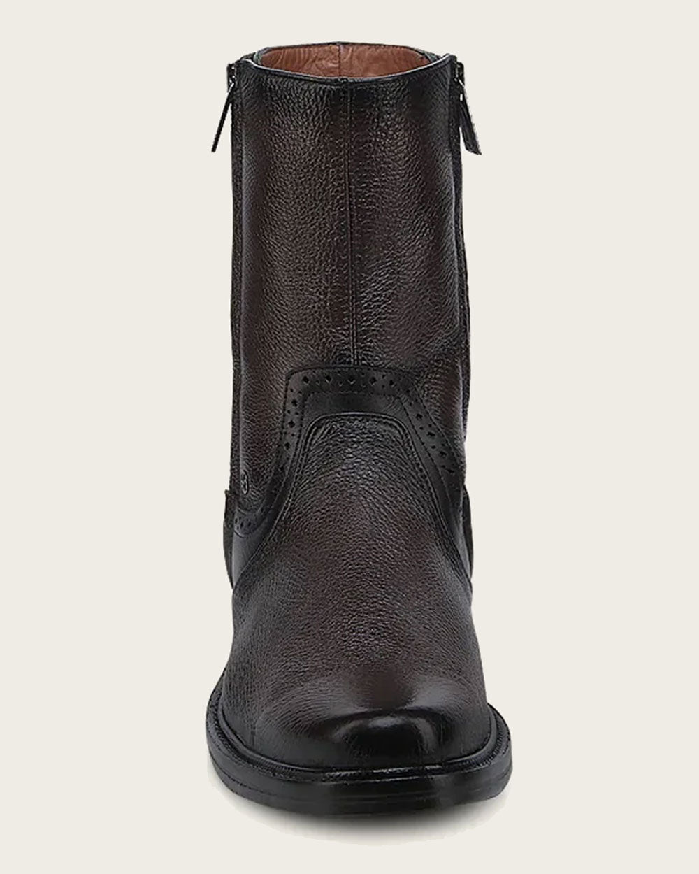 Urban Dark Brown Deer Leather Dress Boots