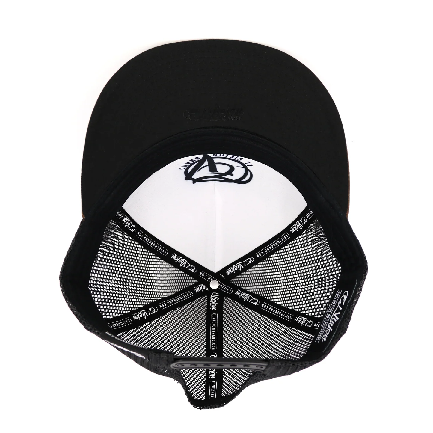 Cente Brown/Black Flat Visor Hat