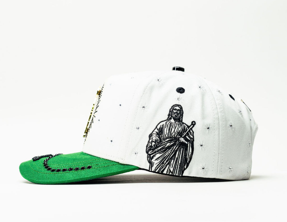 San Judas Cristal White Hat