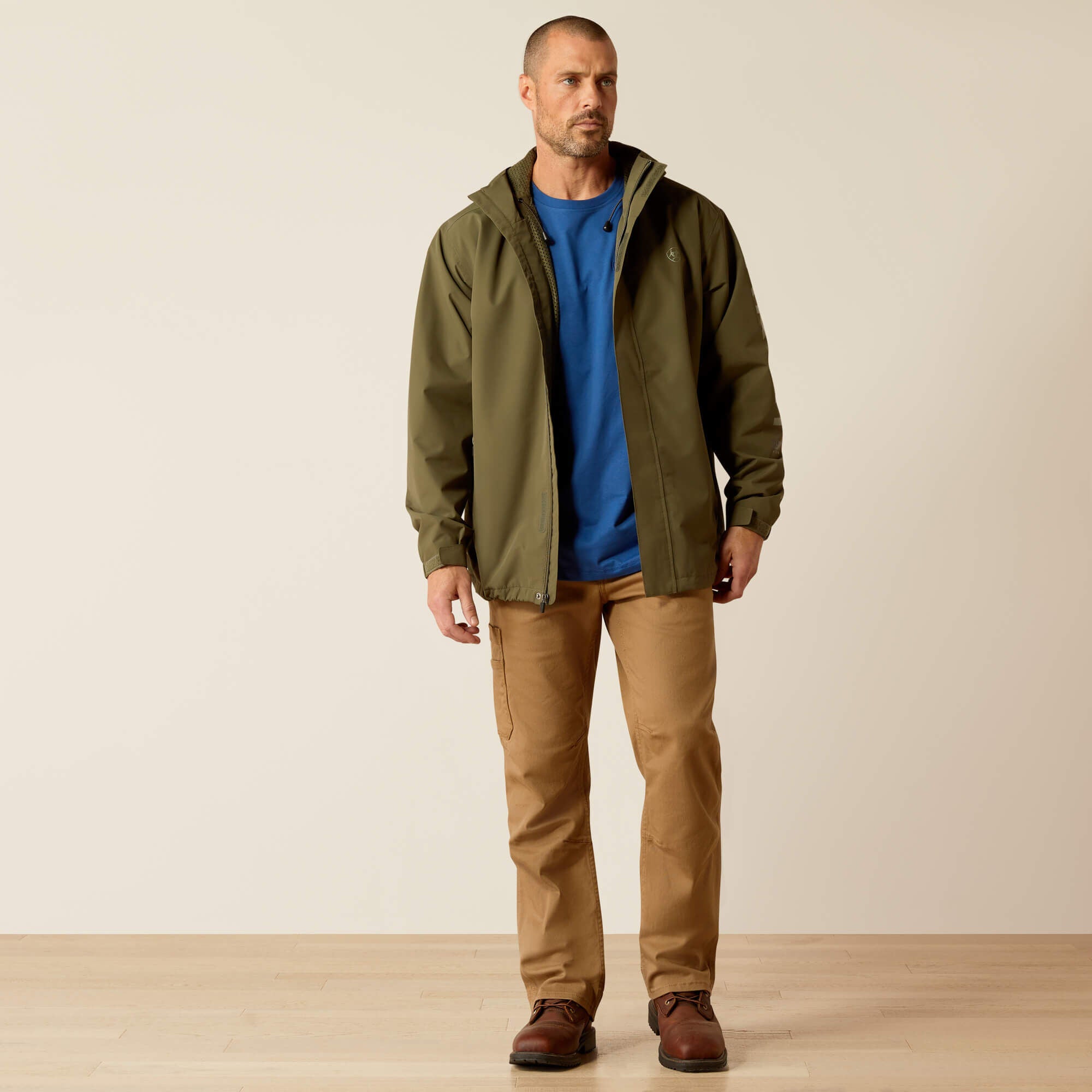 Rebar Stormshell Logo Waterproof Jacket