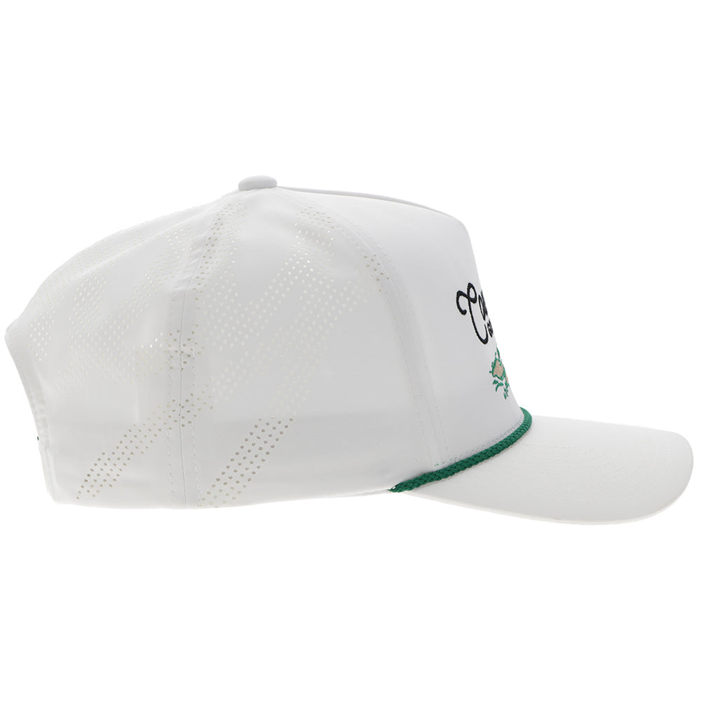 Hooey Rank Stock Black Hat side view with mesh back