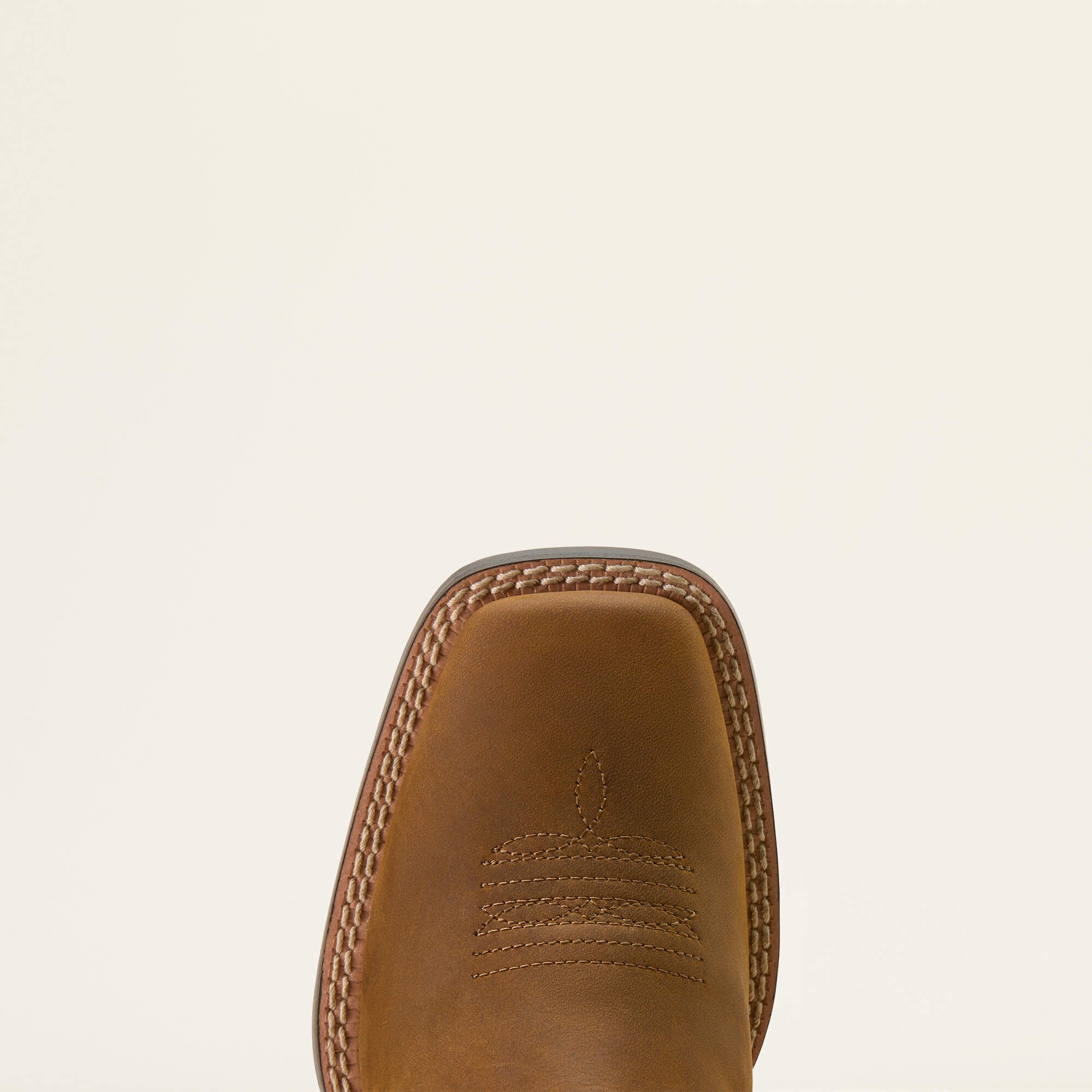 Top view of Ariat Youth Wild Bloom Wide Square Toe Western Boot showing wide square toe