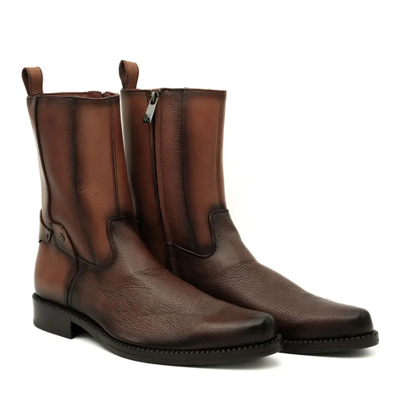 Honey Deer Zipper Casual Ankle Boot