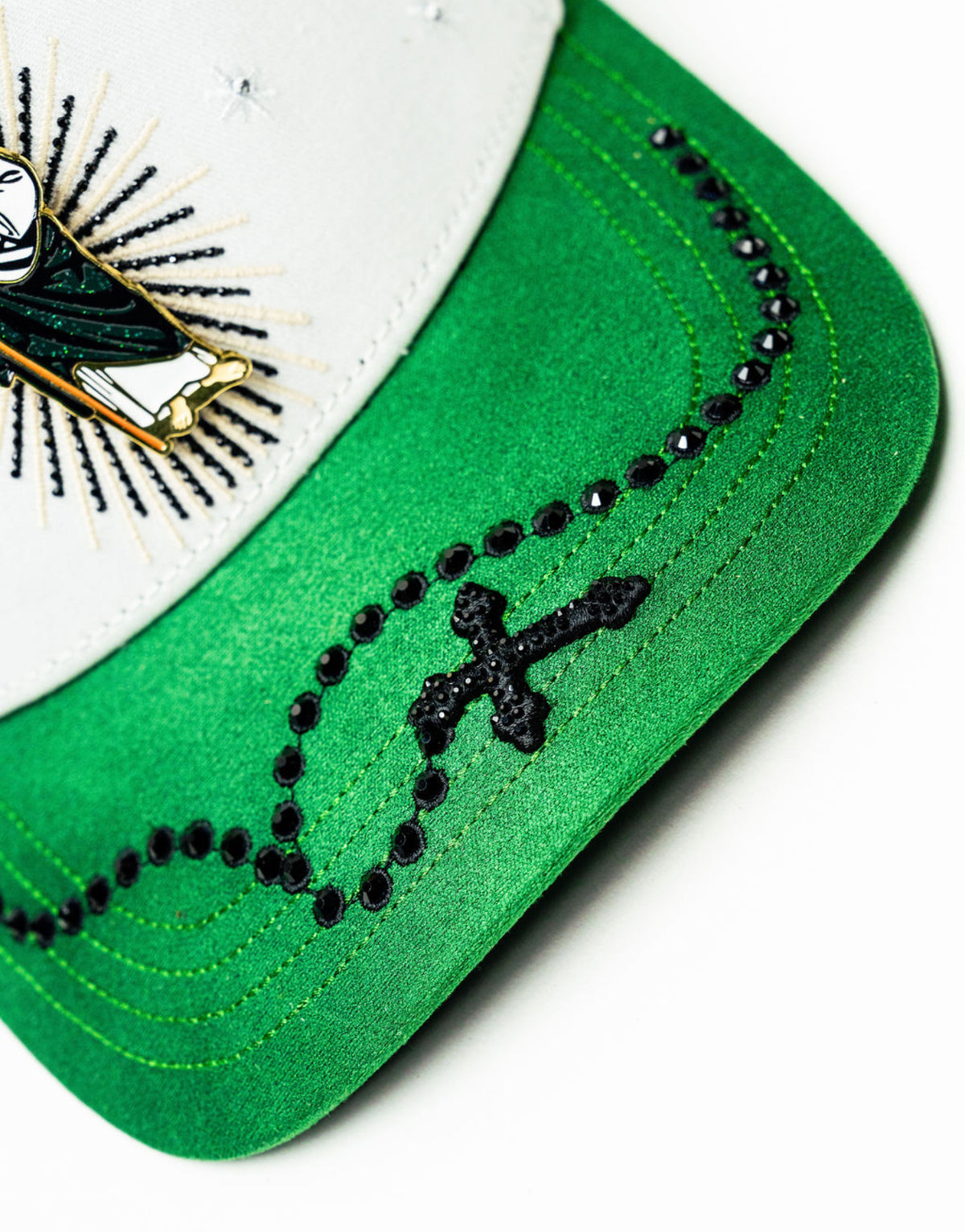 San Judas Cristal White Hat