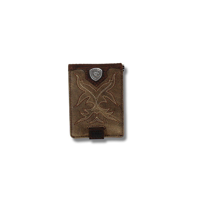 Leather Boot Stitch Money Clip