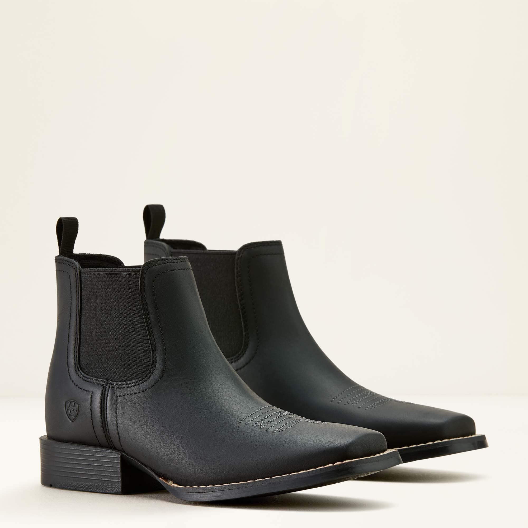 Booker Chelsea Wide Square Toe Western Boot