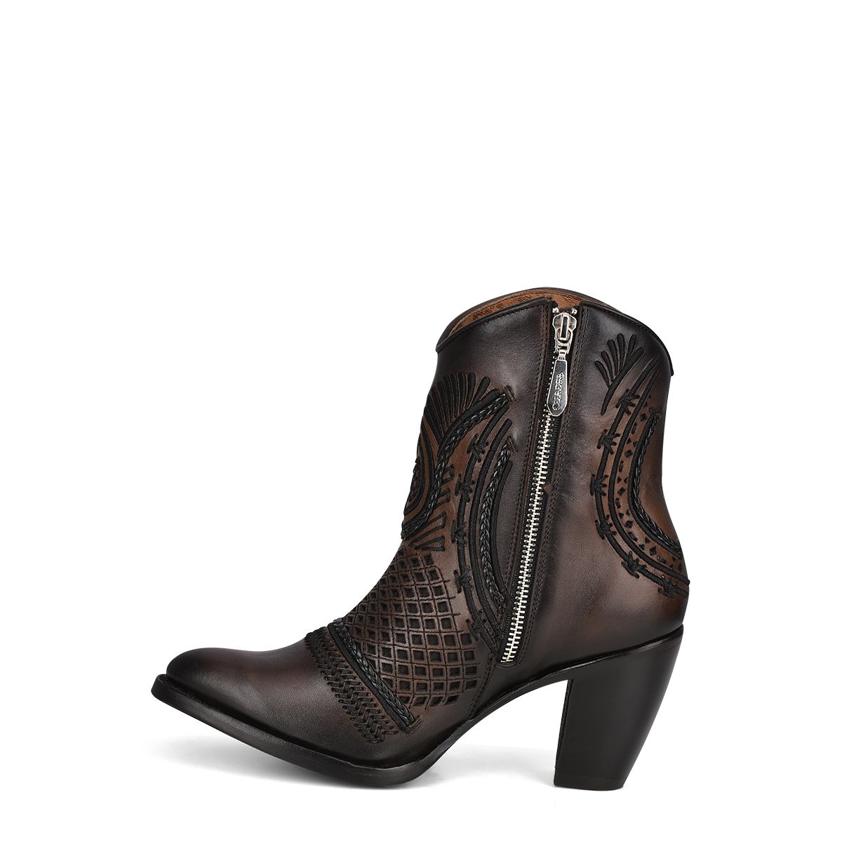 Maple Shading Lazer & Embroidery & Woven Boots