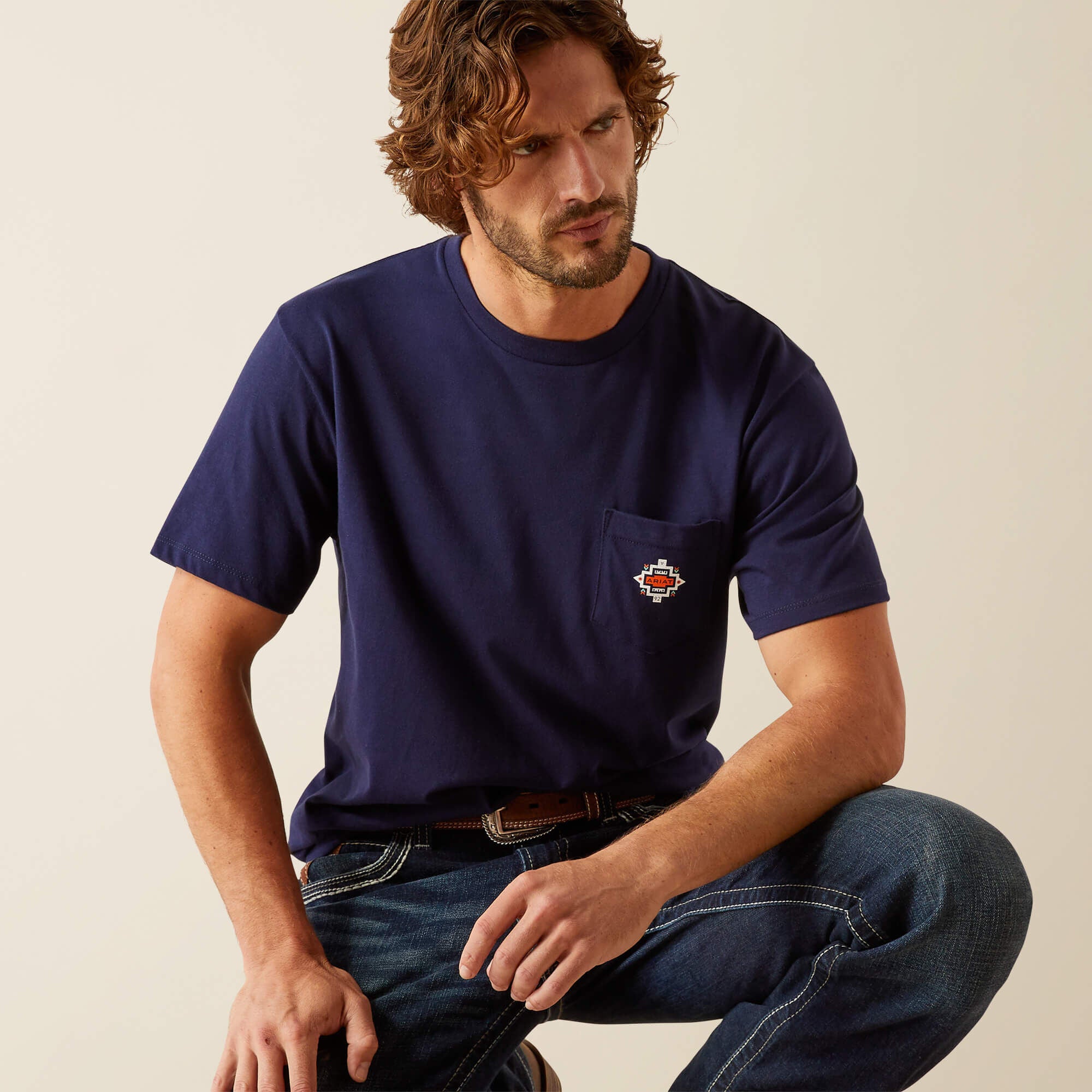 Camiseta de bolsillo del suroeste