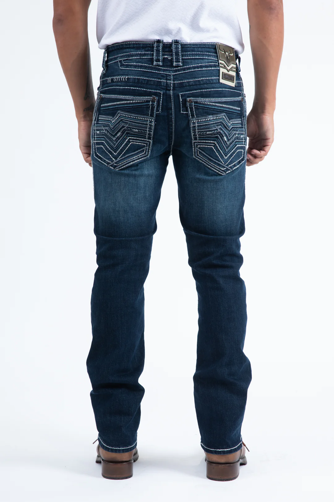 Holt Men's Blue Slim Boot Cut Jeans