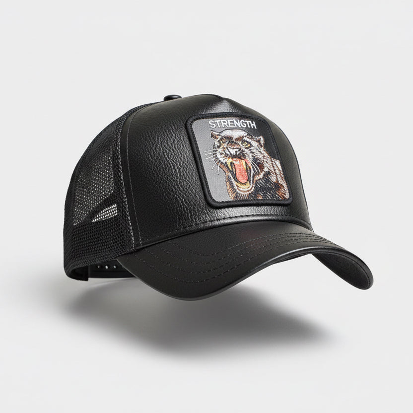 Sombrero de Pantera de Piel Sintética