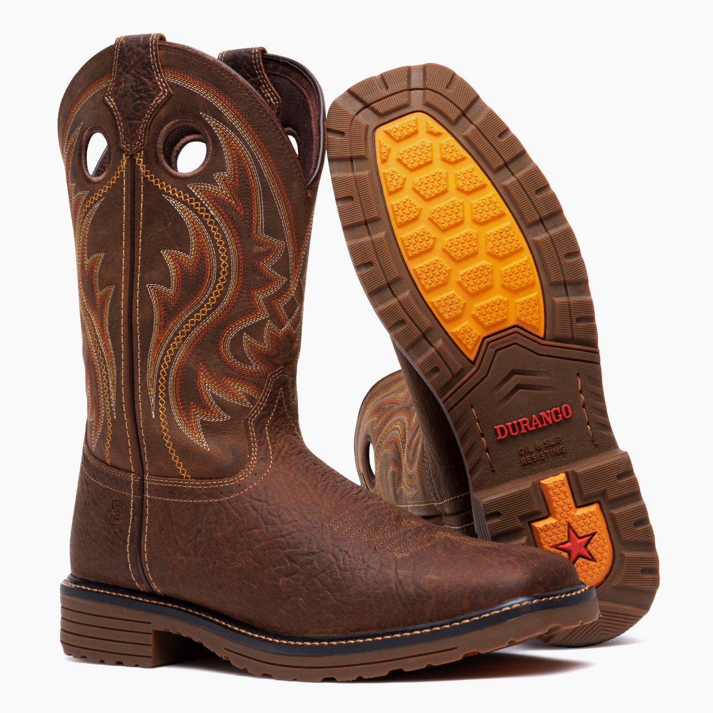 Durango Workhorse Work Boot outsole view showing tread pattern
