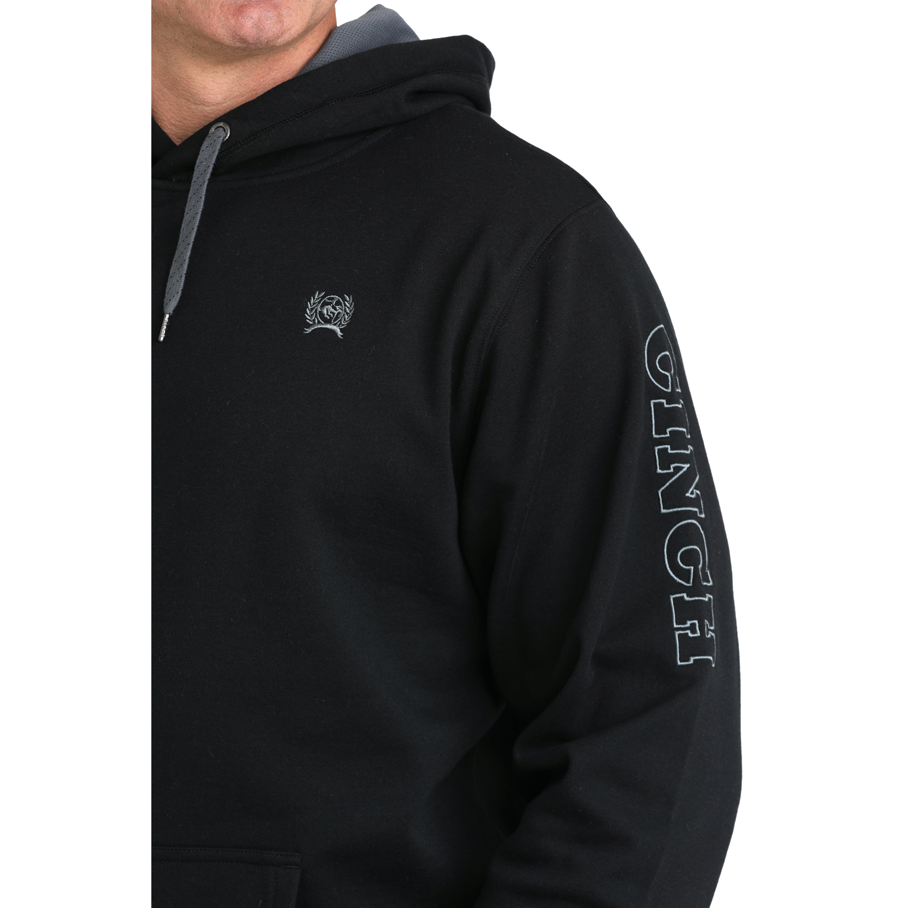 Embroidered Logo Pullover Hoodie
