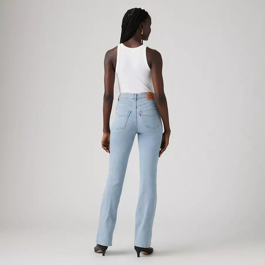Vaqueros Retro 725 de tiro alto y corte acampanado para mujer
