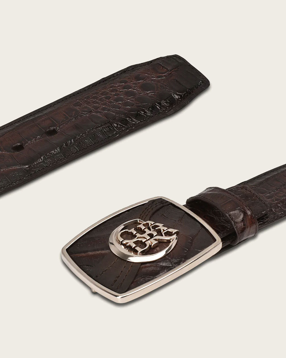 Brown Engraved Ultra Exotic Belt