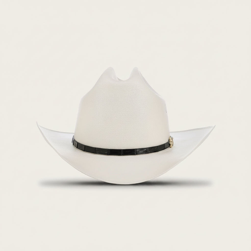 Front view of Cuadra Ivory 100X Handmade Cayman Hat