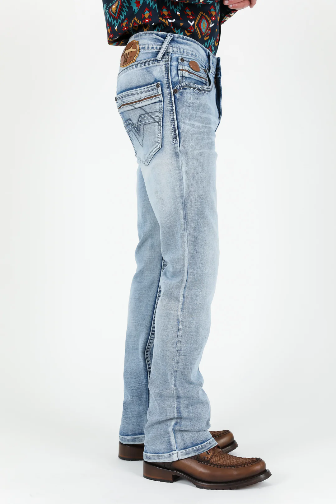 Holt Men's Light Blue Boot Cut Jeans