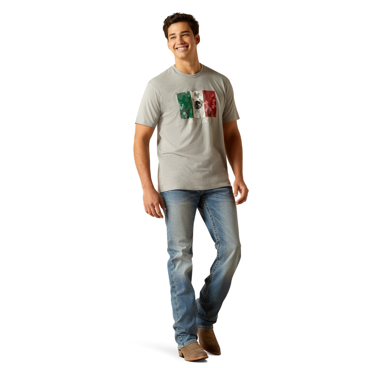 Mexico Camo Flag T-Shirt