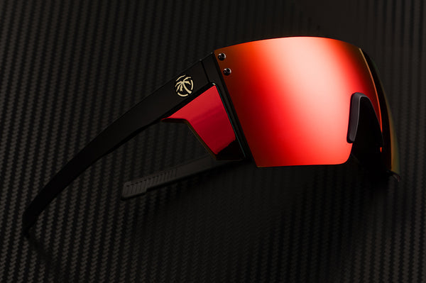 PERFORMANCE LAZER FACE SUNGLASSES: RED/ORANGE Z87+