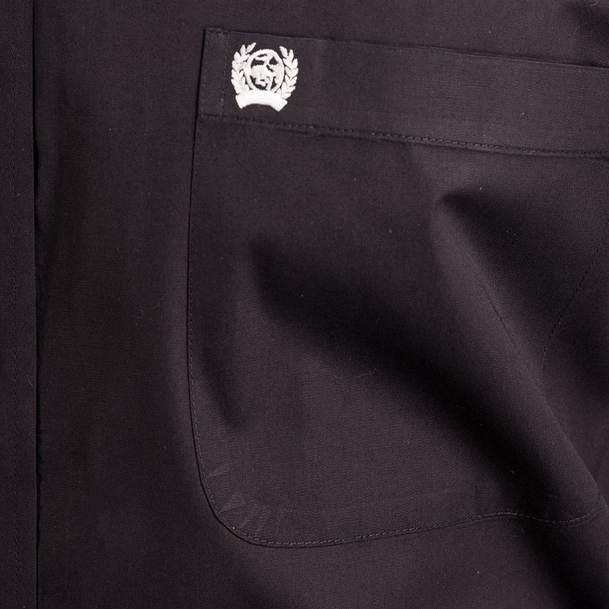 Solid Button-Down Western Shirt