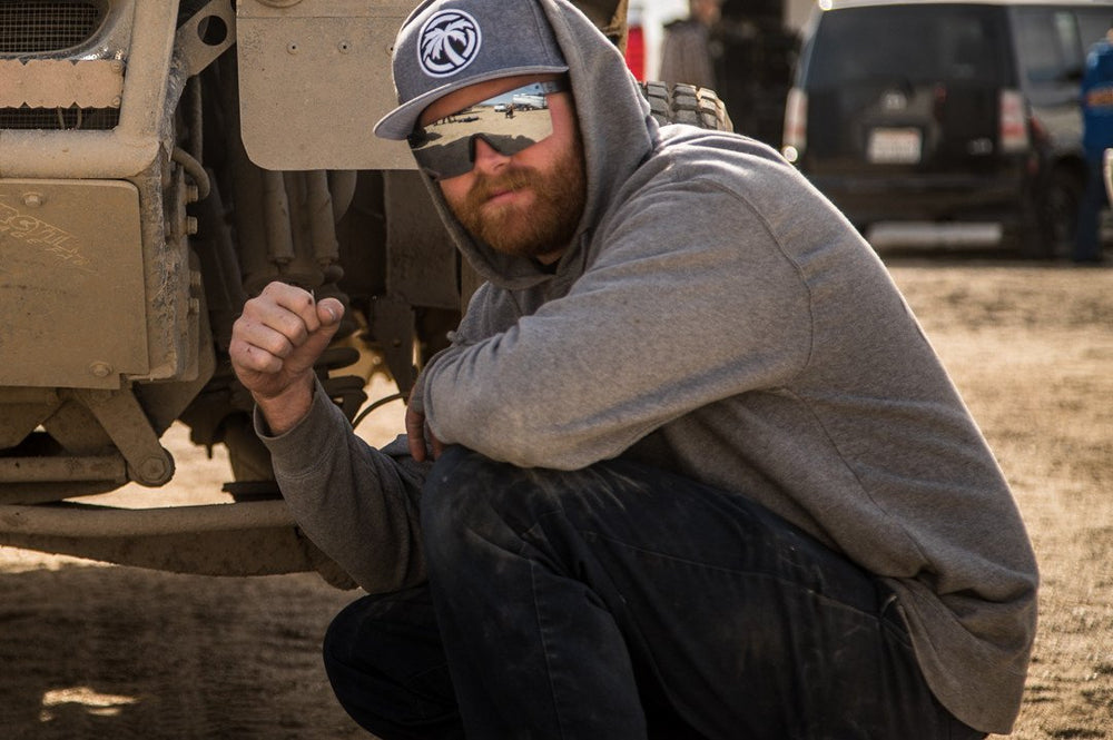 Lazer Face Sunglasses: Silver Z87