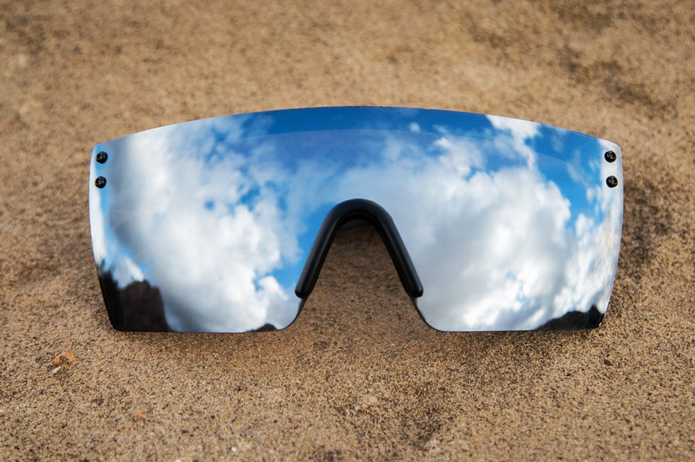 Lazer Face Sunglasses: Silver Z87
