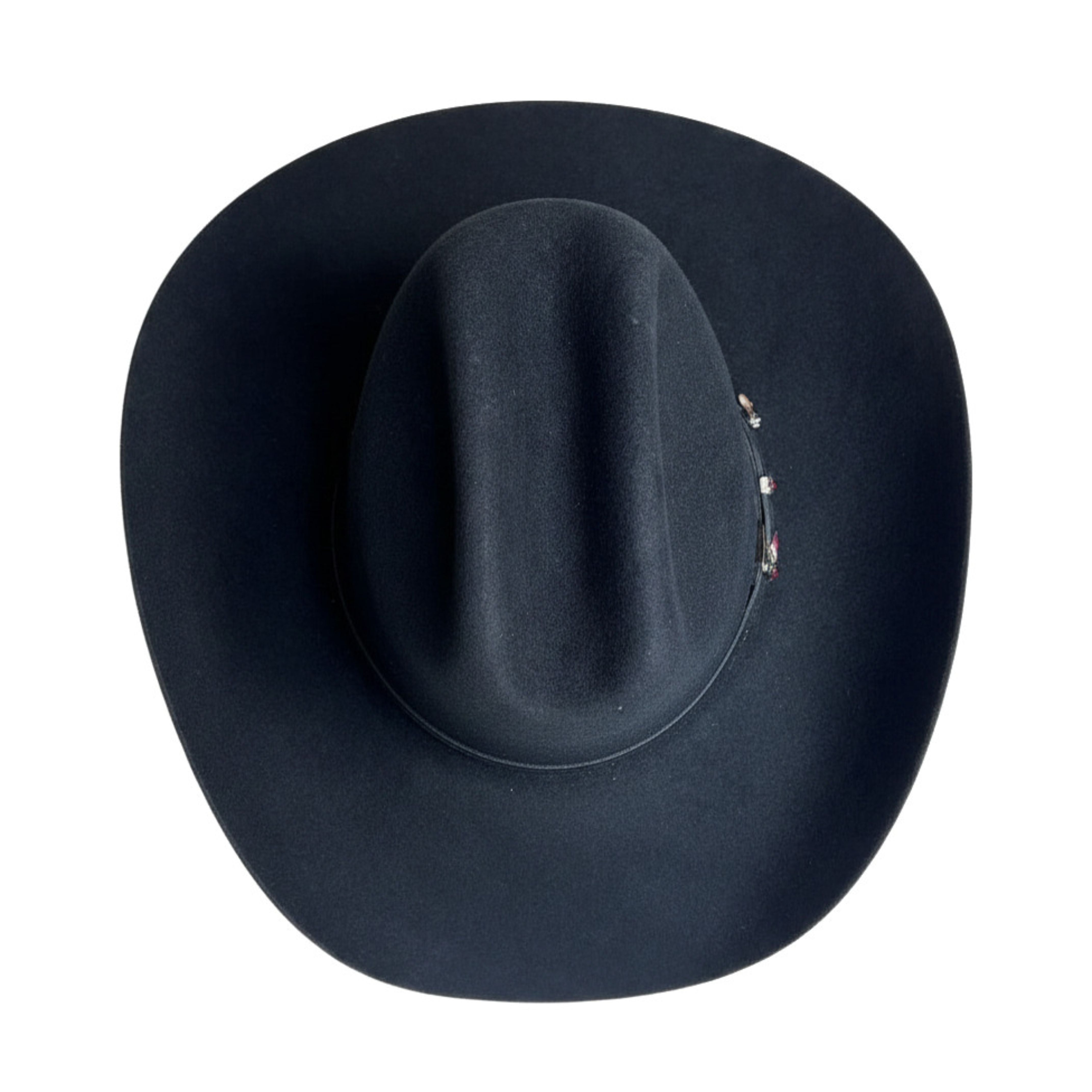 Cerro 30X Sinaloa Black Cowboy Hat top view in black