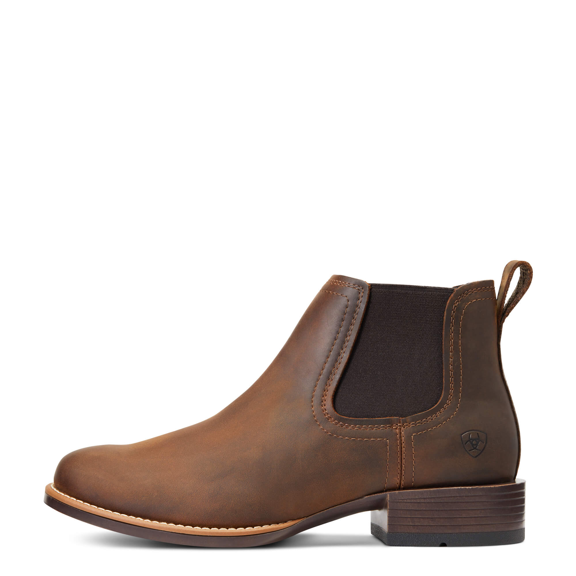 Bota vaquera de punta redonda Chelsea Booker