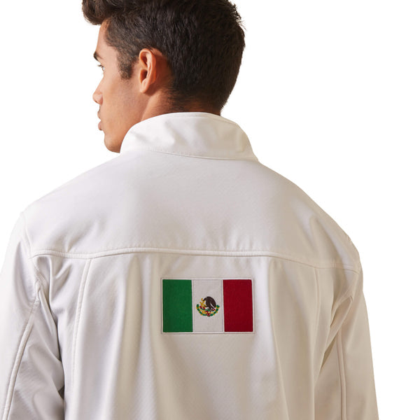 Nueva Chamarra Softshell del equipo México blanca