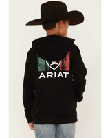 Ariat Boys Shield Mexico Black - Kid Hoodie