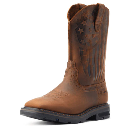 Ariat Mens Sierra Shock Shield Patriot Wide Square Toe