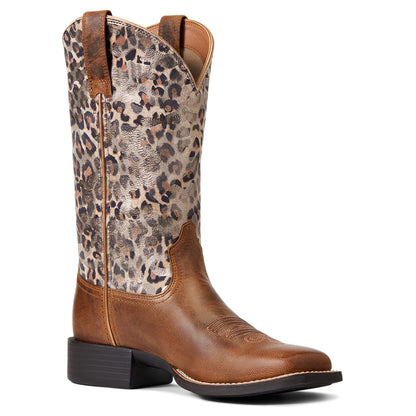 Round Up Wide Square Toe Western Boot