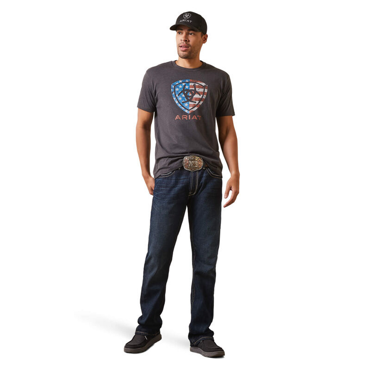 Camiseta con escudo americano
