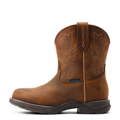 Anthem Round Toe Shortie Waterproof Western Boot