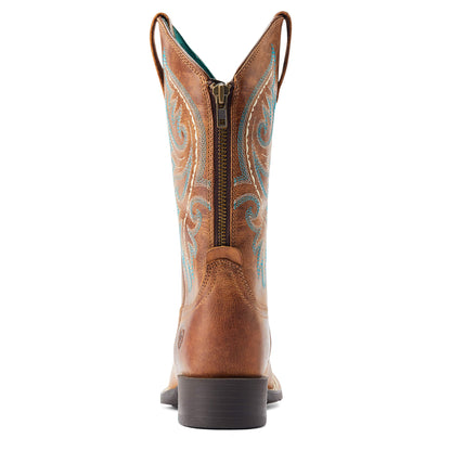 Round Up Back Zip Western Boot