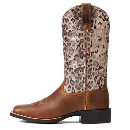 Round Up Wide Square Toe Western Boot