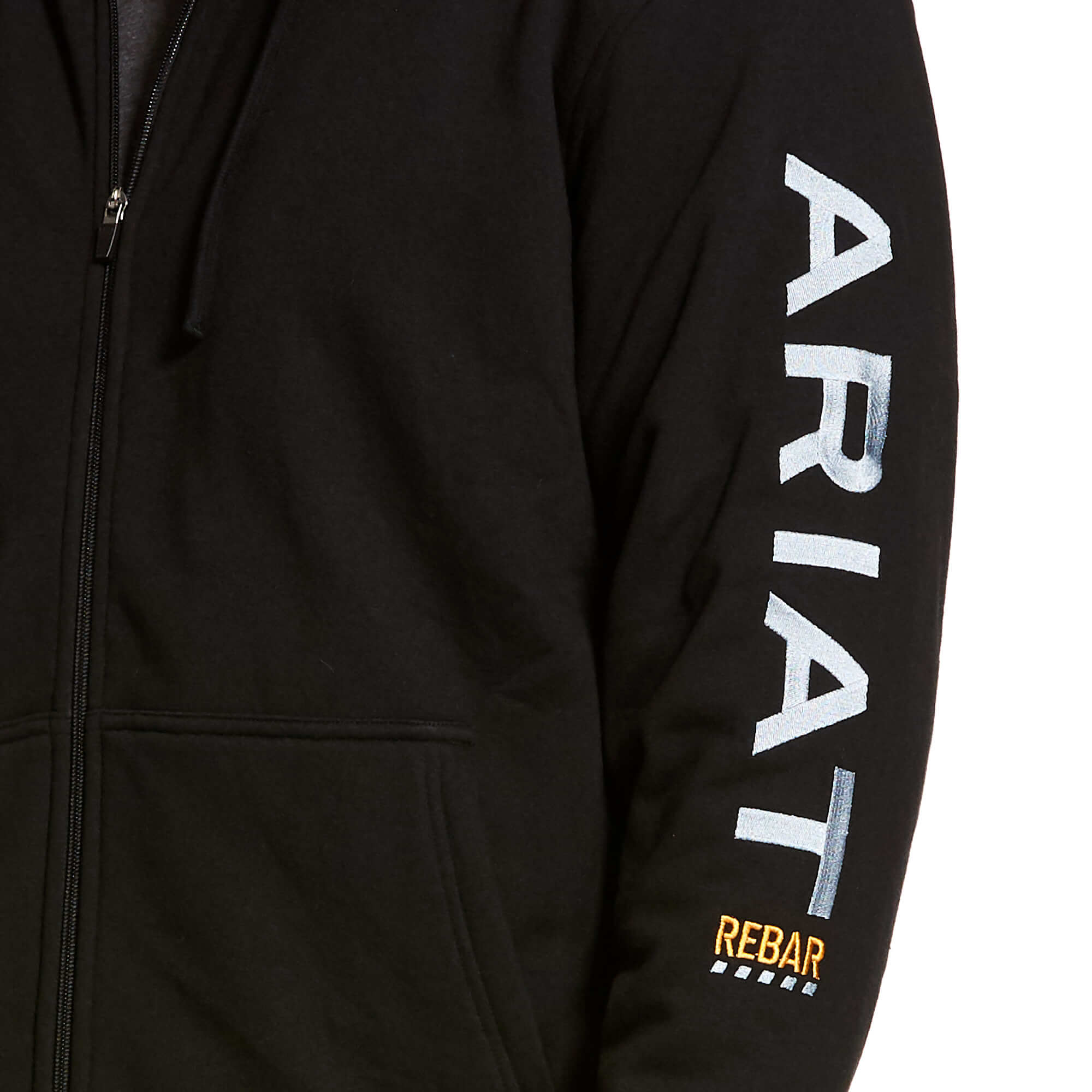 Sudadera con capucha y cremallera completa para todo tipo de clima Rebar 