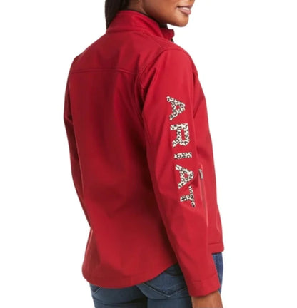 WOMENS ARIAT NEW TEAM SOFTSHELL JACKET CHEETAH