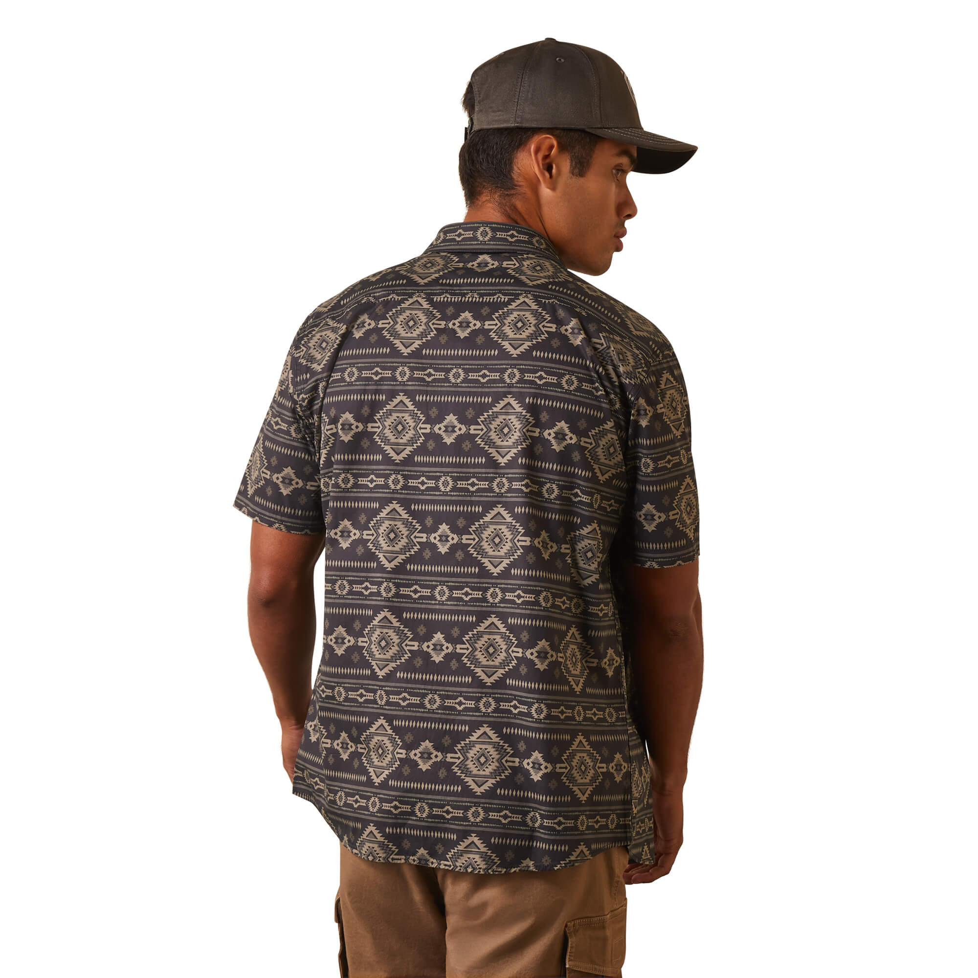 Camisa elástica de corte moderno Serape Island 