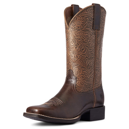 Round Up Wide Square Toe Western Boot