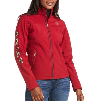 WOMENS ARIAT NEW TEAM SOFTSHELL JACKET CHEETAH
