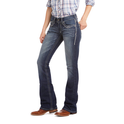 Ariat R.E.A.L. Mid Rise Stretch Entwined Boot Cut Jean